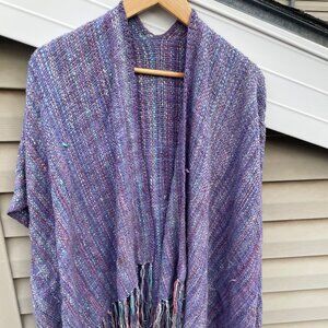 Women's Purple Shawl - very warm and cozy! One Size Fits All
